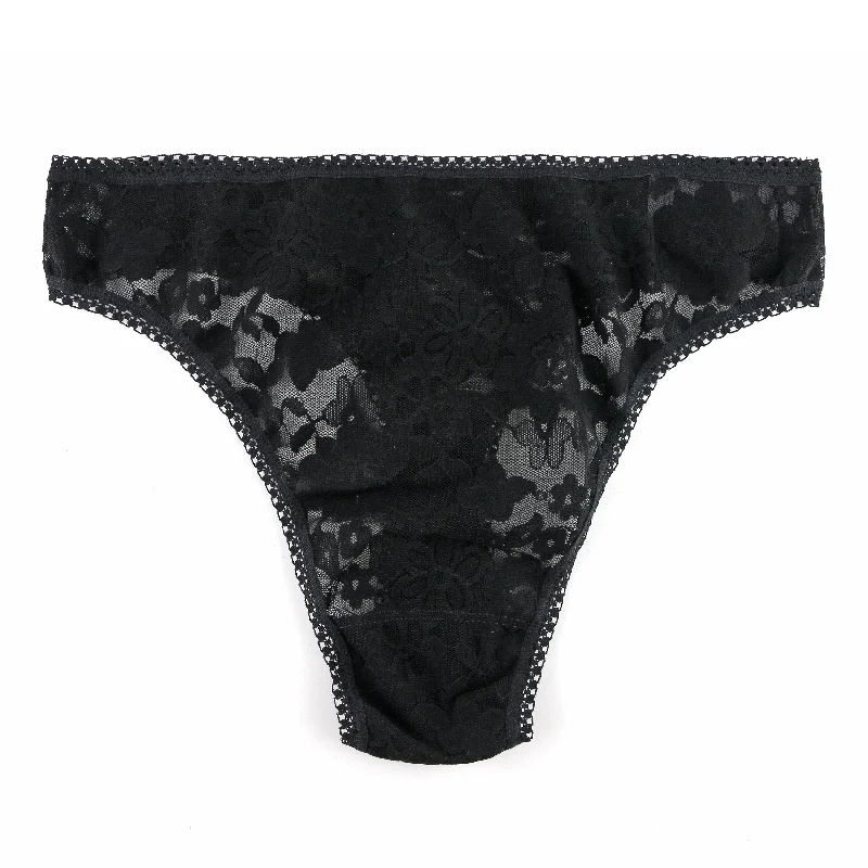 Daily Lace High-Cut Thong | Black Lace Dress Dreamy