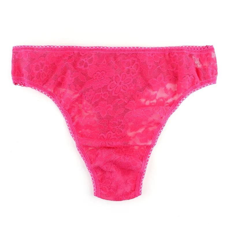 Daily Lace High-Cut Thong | Starburst (Pink) Flowy Lace Dress