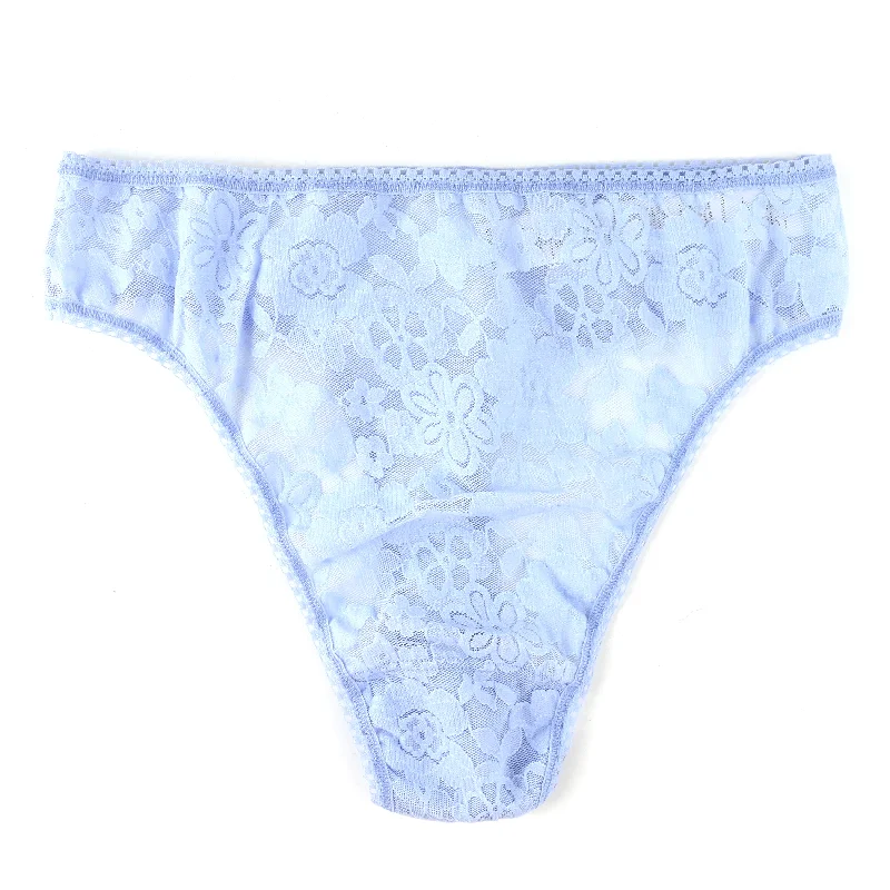 Daily Lace High-Cut Thong | Fresh Air (Blue) Lace Dress Lace