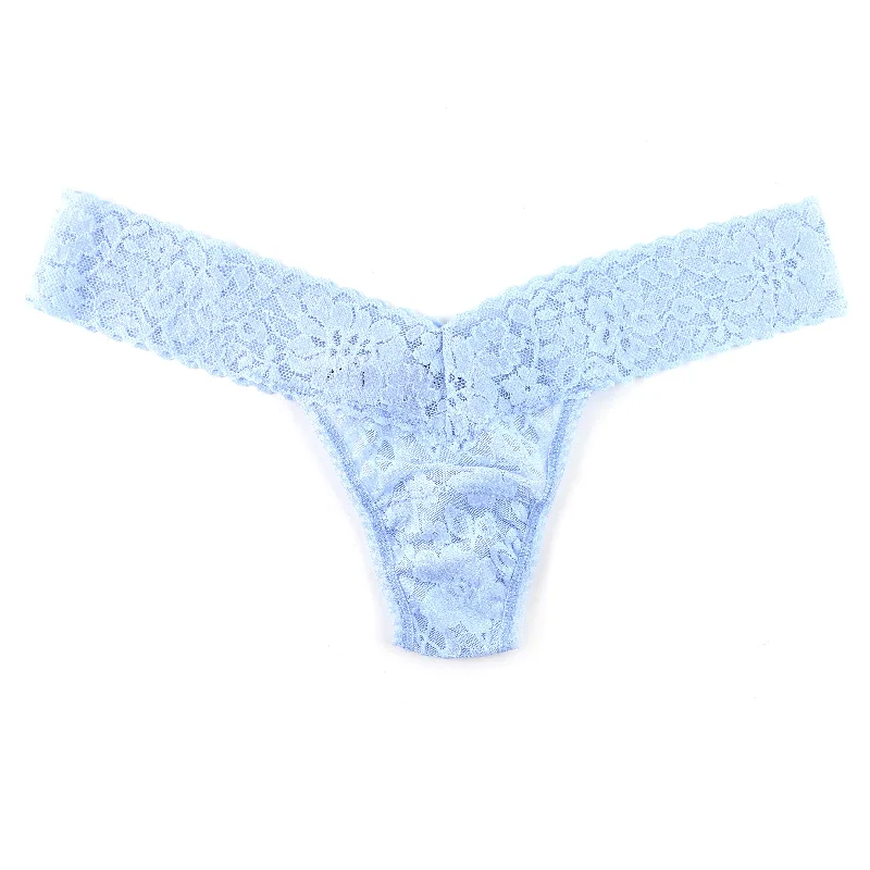 Daily Lace Low Rise Thong | Fresh Air (Blue) Lace Dress Day