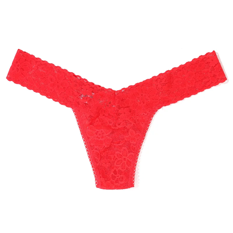 Daily Lace Low Rise Thong | Solar Energy (Orange) Off-the-shoulder Lace