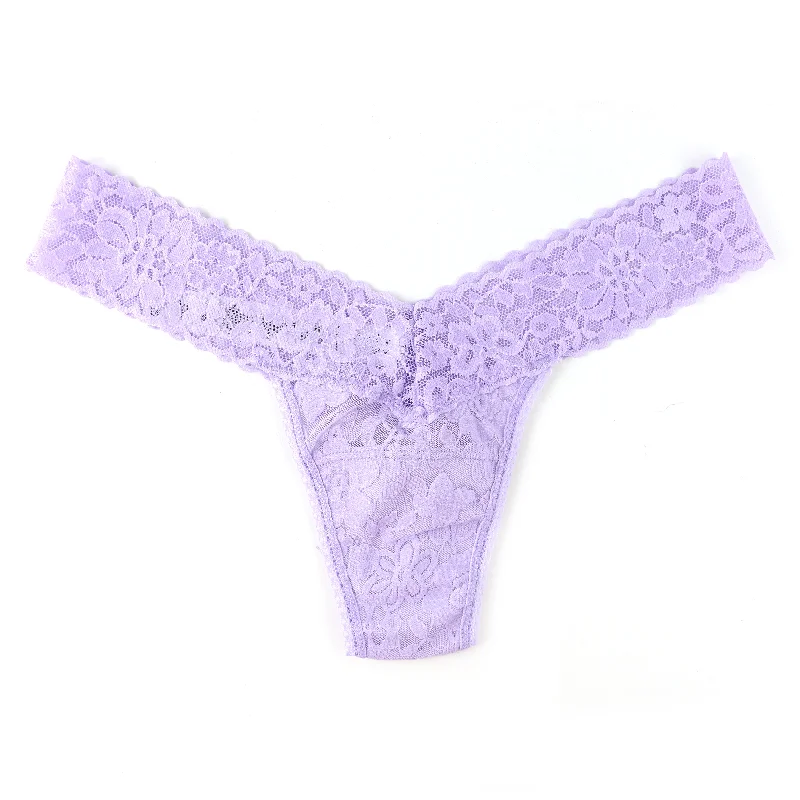 Daily Lace Low Rise Thong | Moon Crystal (Purple) Lace Dress Accent