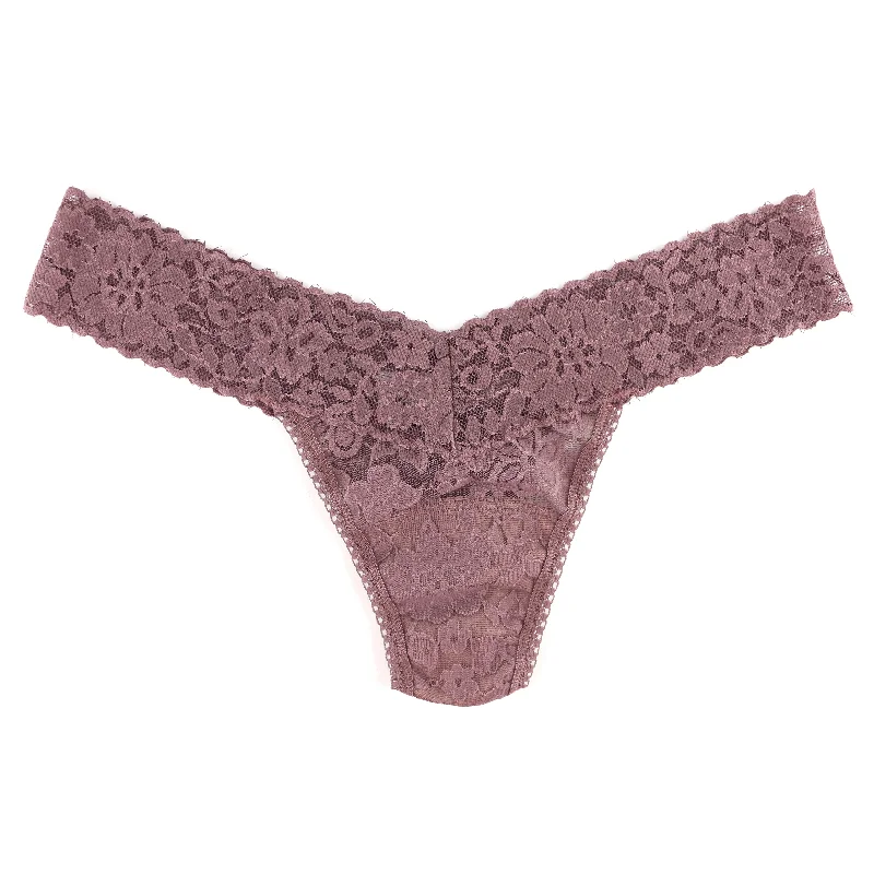 Petite Daily Lace Low Rise Thong | Allspice Brown Lace Party Gown