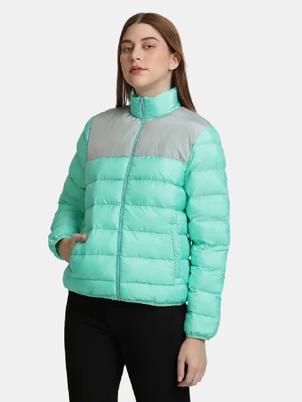 Women's Green Puffer Jackets Women's thermal jackets