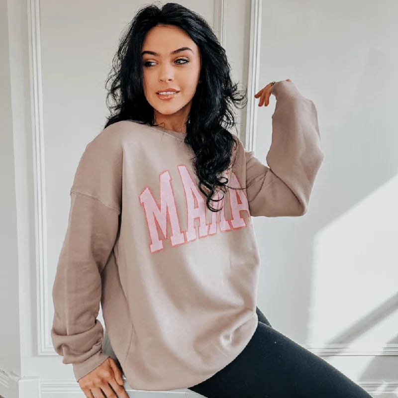 Neutral Mama Sweatshirt - Tan Relaxed Fit Hoodie