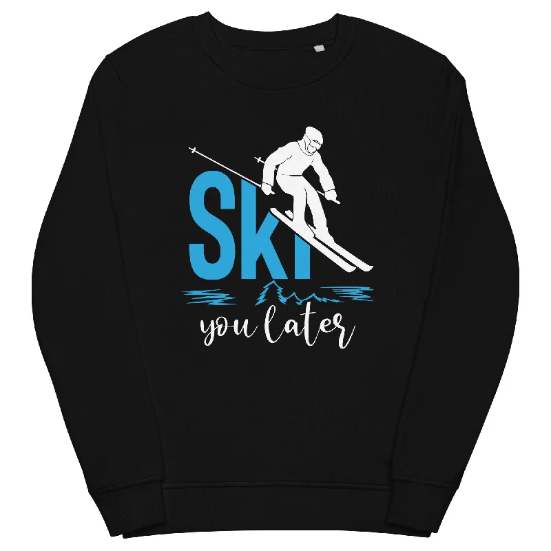 Ski you later - (S.K) - Unisex Premium Organic Sweatshirt Lightweight Zip Hoodie