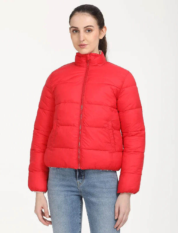 Women's Quilted High Neck Puffer Jacket Women's business casual jackets