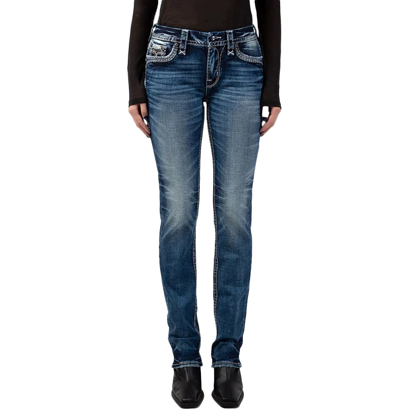 Rock Revival Women's Star Fish Straight Jeans