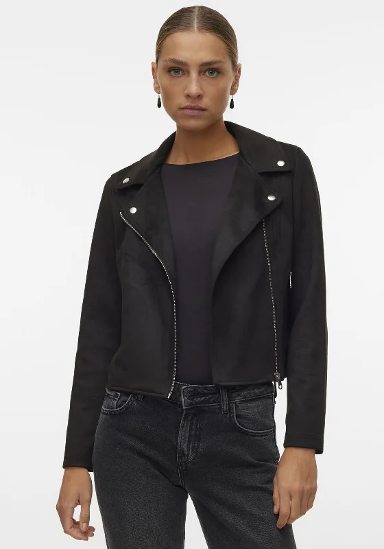 Vero Moda Jose Faux Suede Short Jacket, Black Women's best-selling jackets