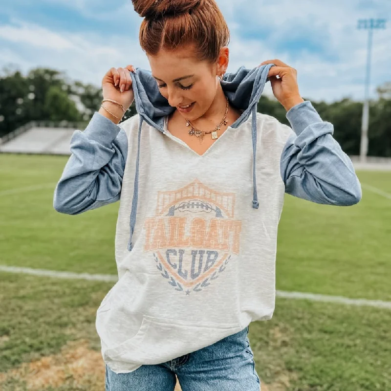 Tailgate Club Hooded Pullover Stylish Pullover Hoodie