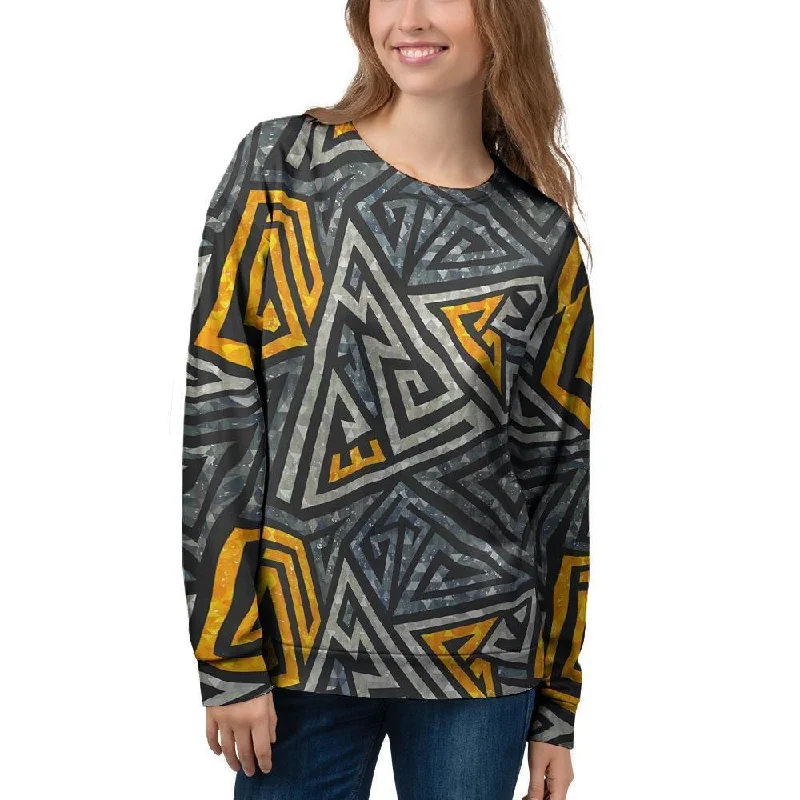 Grunge Geometric Triangle Women's Sweatshirt Patagonia sweaters