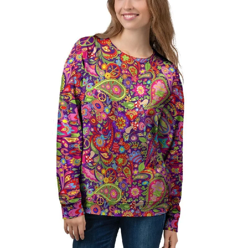 Hippie Paisley Women's Sweatshirt Best sweaters for hiking