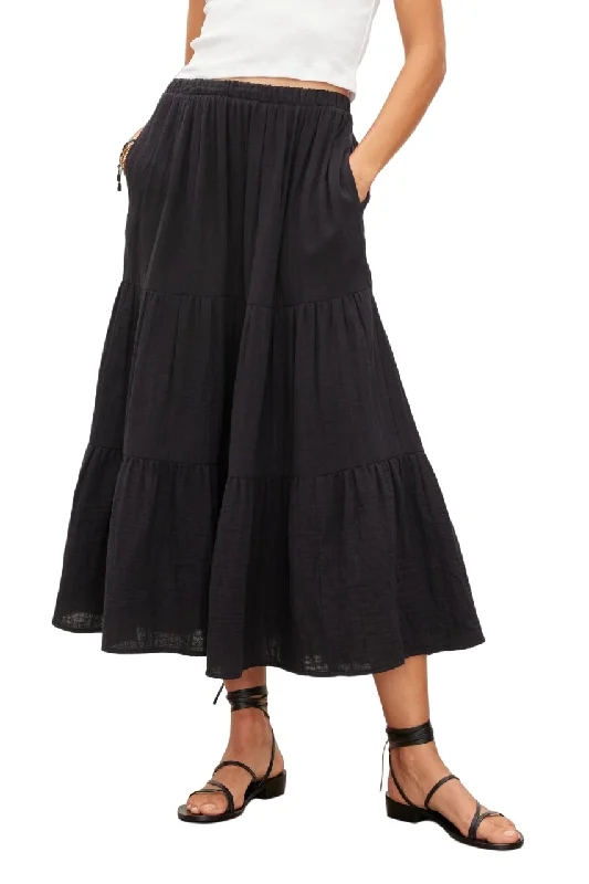 Danielle Tiered Skirt - Black Fashionable unclassified skirts