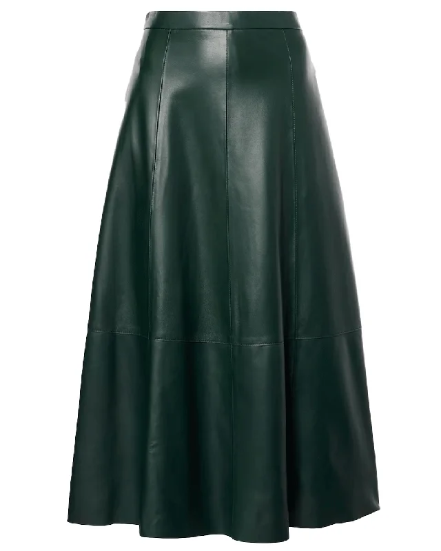 Juniper Flared Leather Skirt Festival unclassified skirts