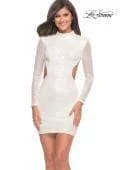 La Femme - 29406 High Neck Sequin Cocktail Dress Best value party dresses