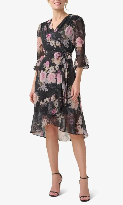 Adrianna Papell AP1D104917 - Floral Chiffon Dress Minimalist floral dresses