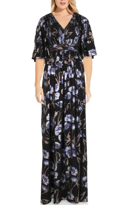 Adrianna Papell AP1E208812 - Floral Print Dress Edgy floral dresses