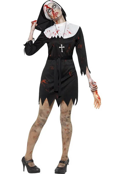 Carnival Deluxe Babe Nun Vampire Fancy Dress A-line unclassified dresses