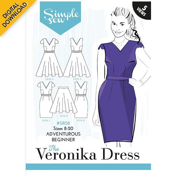 Digital Download | Simple Sew Veronika Dress Pattern Chiffon unclassified dresses