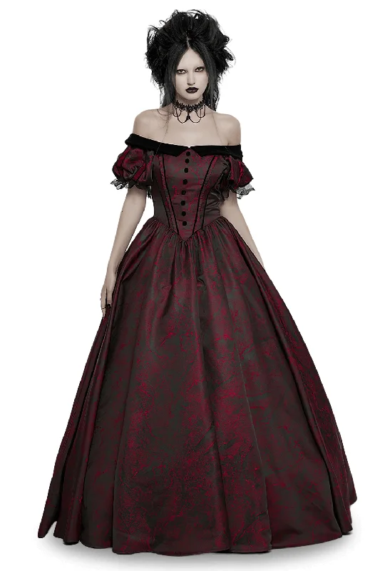 Elegant Gothic Ball Gown - Off-Shoulder Victorian Dress Budget-friendly unclassified dresses