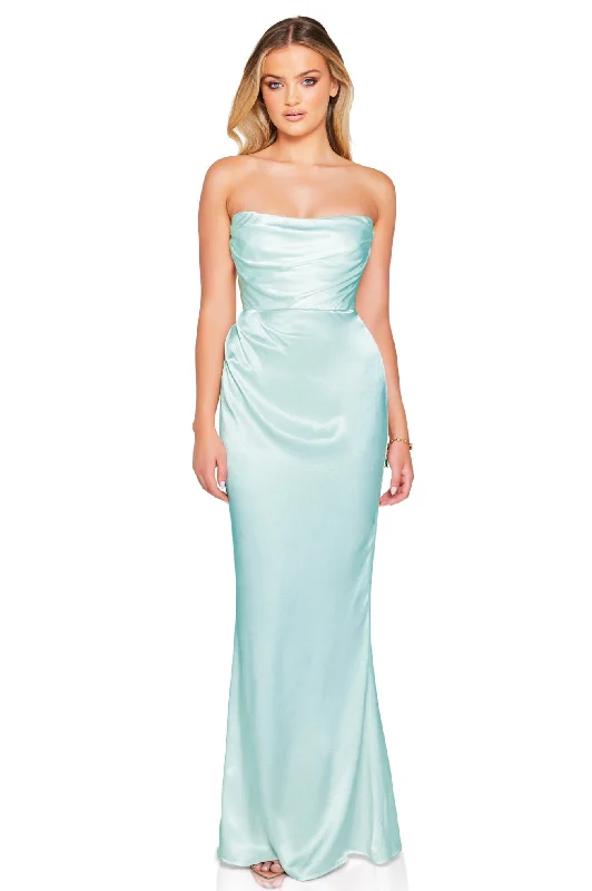 Emelie Strapless Gown Satin unclassified dresses