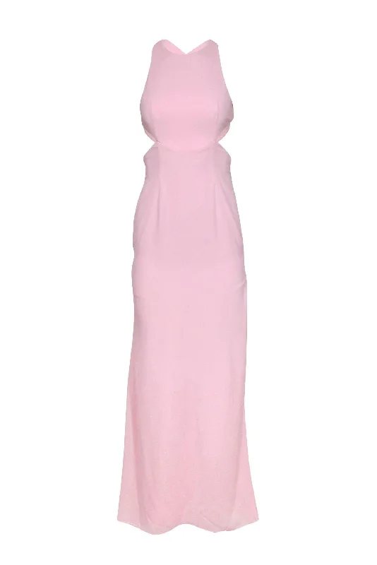 Fame and Partners - Light Pink Sleeveless Gown w/ Cutouts Sz 2 Spring unclassified dresses