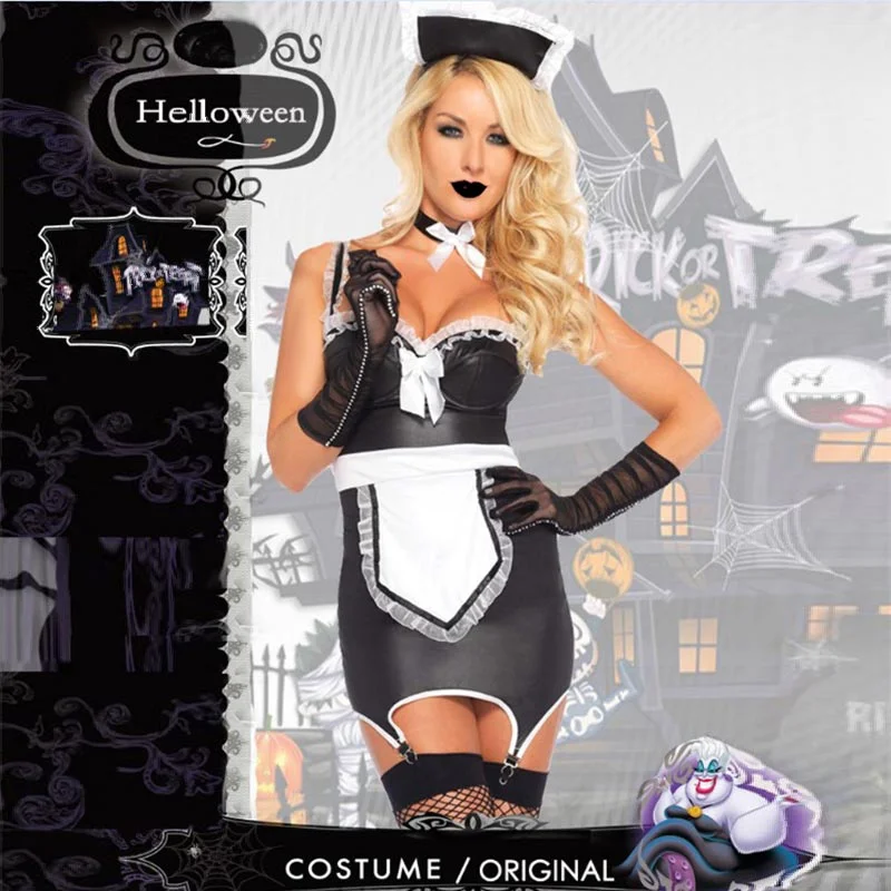 French Maid Fancy Costume #White #Black #French Maid Costume Lightweight unclassified dresses