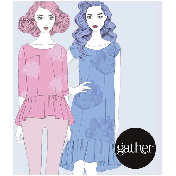 Gather The Azaire Top & Dress Pattern Lace unclassified dresses