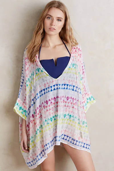 Loose Chiffon Cape Beach Dress Office unclassified dresses