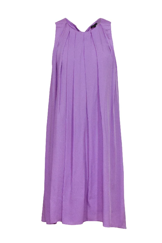 Marissa Webb - Lilac Silk Pleated Shift Dress Sz 6 Graduation unclassified dresses