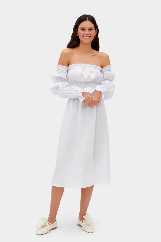 Michelin Linen Dress - White Popular unclassified dresses