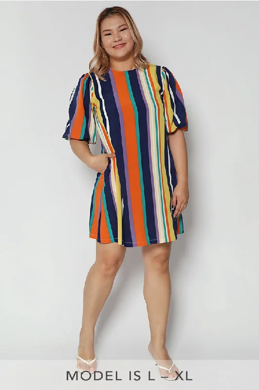 Pam Dress in Multi Colour Comfortable unclassified dresses