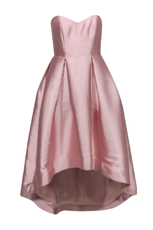 Parker - Blush Pink Strapless High-Low "Roxanne" Gown Sz 0 Discounted unclassified dresses