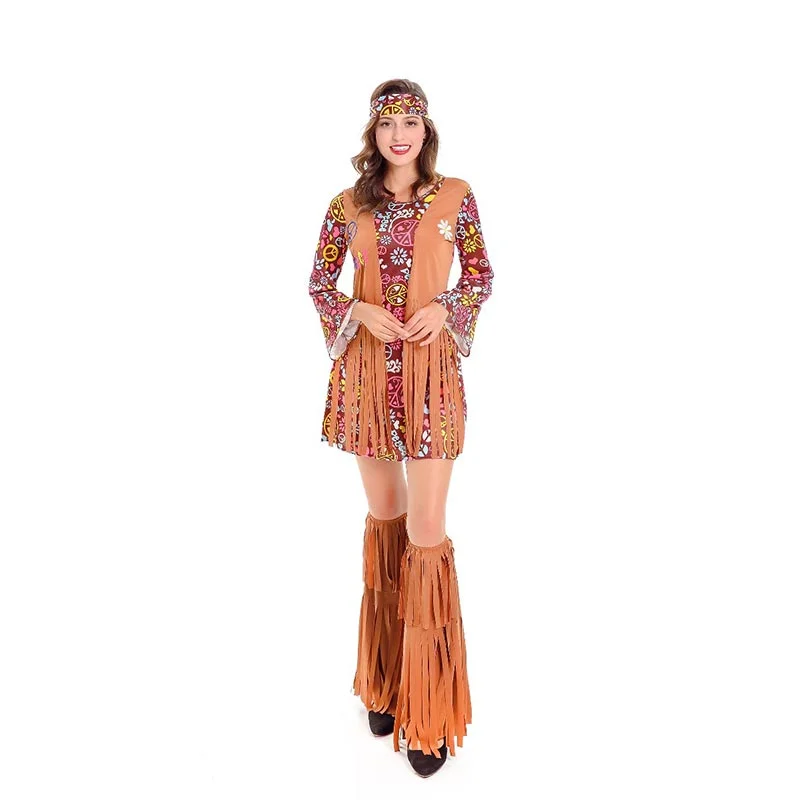 Peace And Love Hippie Women's Costume #Costumes #Brown Cocktail unclassified dresses