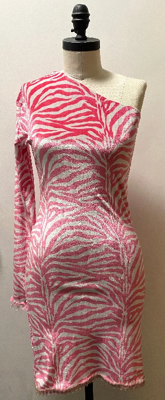 Pink Zebra Leopard Reversible Dress Y2K unclassified dresses