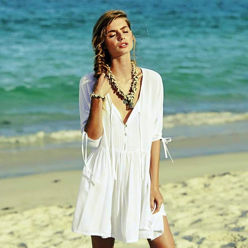 Roamer Play Dress White #Beach Dress #White # Wrap unclassified dresses