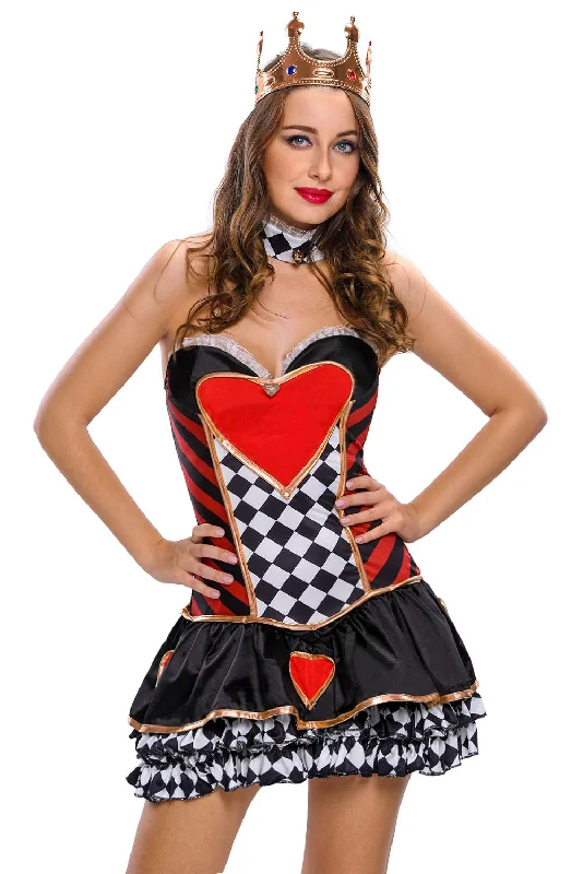 2pcs Sexy Queen of Hearts Cosplay Costume Trendy new unclassified dresses