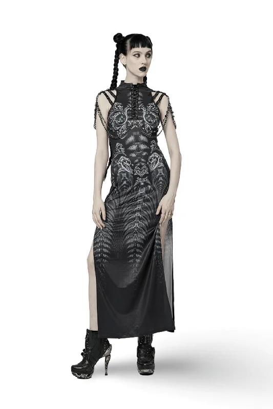 Stylish Women's Futuristic Sci-Fi Printed Dress Elegant evening unclassified dresses