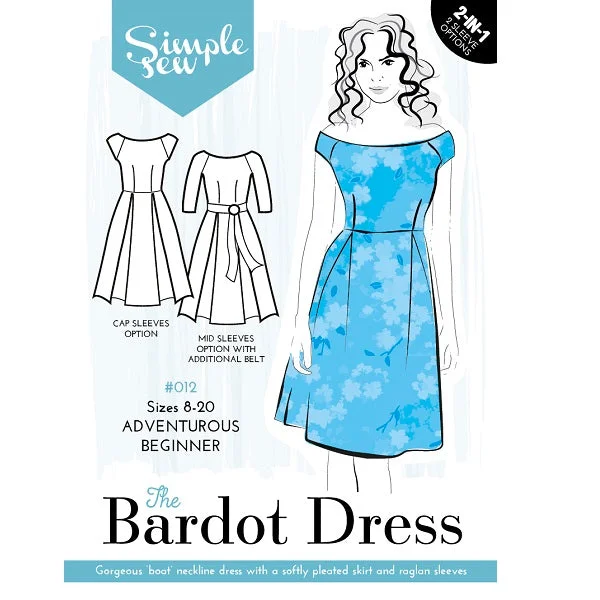 Simple Sew Bardot Dress Pattern Discounted unclassified dresses