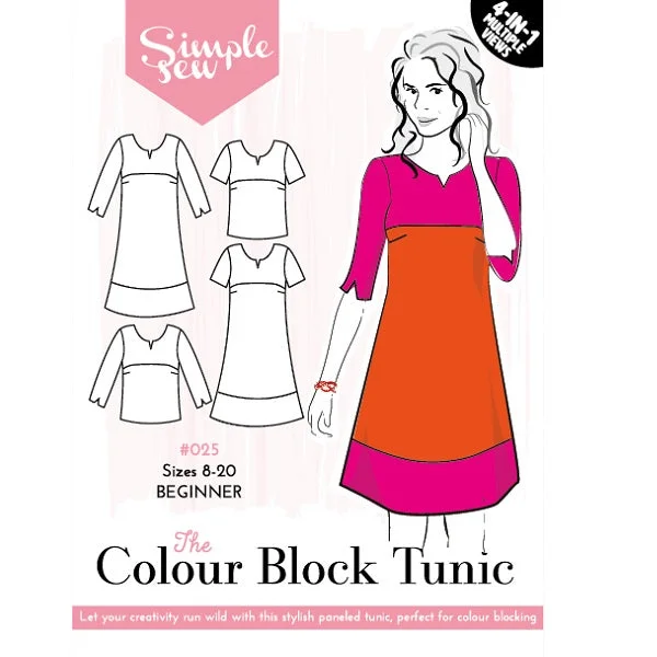 Simple Sew Colour Block Tunic Pattern High-end unclassified dresses