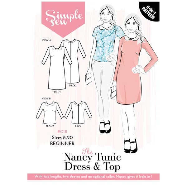 Simple Sew Nancy Tunic Dress & Top Pattern Fashionable unclassified dresses