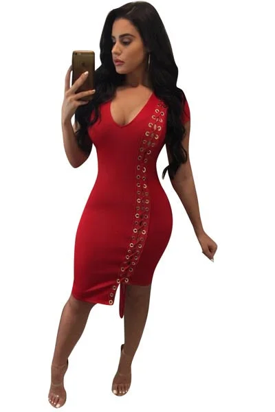 Ticket To Love Dress - Red Comfortable unclassified dresses