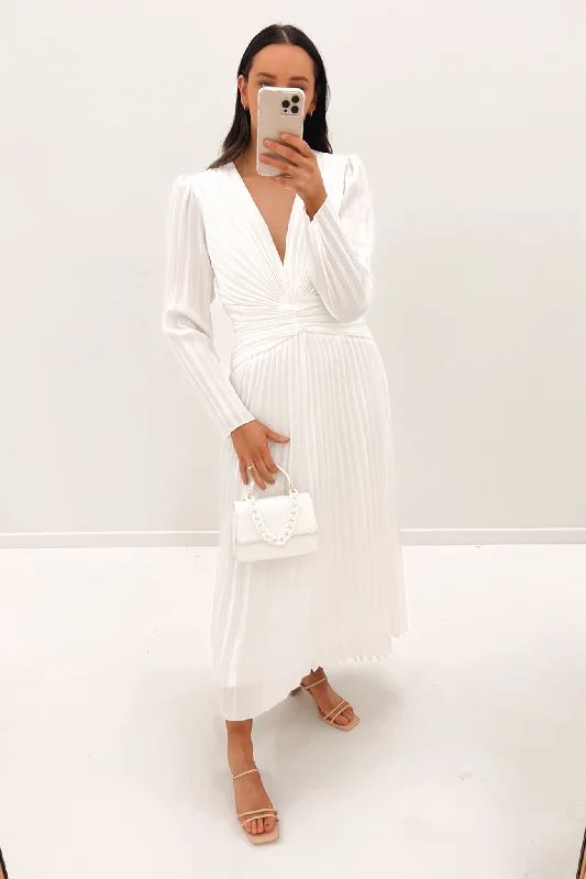 Stars Aligned Midi Dress White Long Midi Skirt