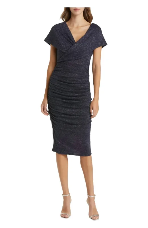 Tawny Midi Dress In Nova Soft Wool Midi